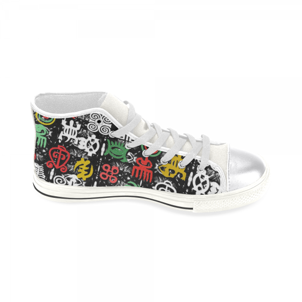 Rasta African Womens Canvas Hi Top Shoes