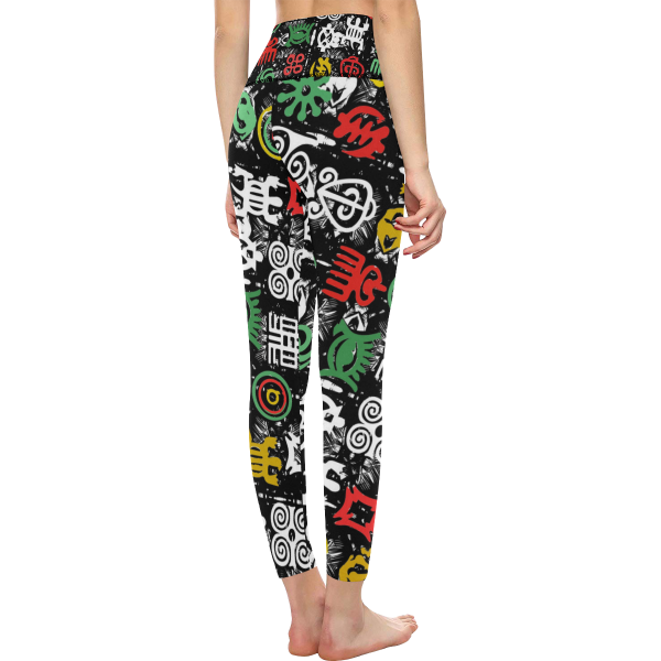 Rasta African Yoga Custom Leggings for Girls