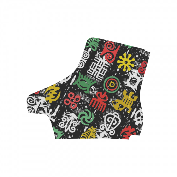 Jahbiz Rasta winter round toe womens combat boots