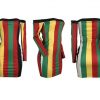 Long sleeves bodycon mini dress Rasta Slim fit reggae color print - Image 11