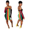 Long sleeves bodycon mini dress Rasta Slim fit reggae color print - Image 14