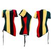 Rasta multicolor striped Tshirt dress Top - Image 2