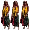 Jahbiz Rasta Clothing Milk Silk Sleeveless Flowy dress - Image 3