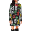 Rasta Mini Dress Hoodie Women extra Long Hoodie