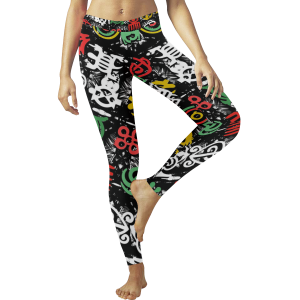 Rasta African Yoga Custom Leggings for women and Girls