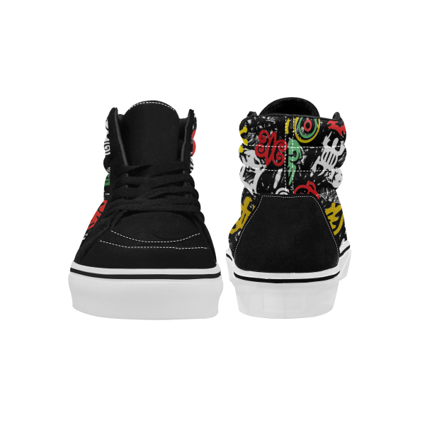 Rasta Jahbiz women's high tops Reggae Canvas sneakers