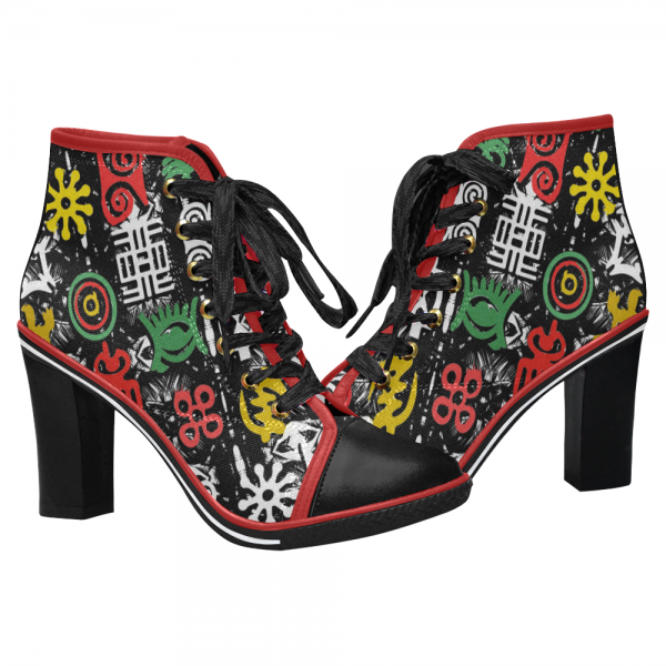 Jahbiz Rasta womens high heels