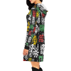 Rasta Mini Dress Hoodie Women extra Long Hoodie
