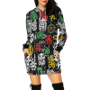 Rasta Mini Dress Hoodie Women extra Long Hoodie