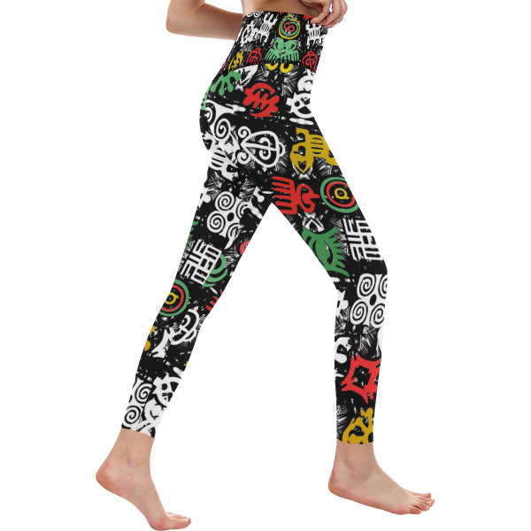 Rasta African Yoga Custom Leggings for Girls