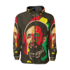 Jahbiz Rasta Selassie Hooded Men's Windbreaker Jacket - Image 4