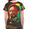 Jahbiz Rasta Selassie Mesh ladies Women's Print T-shirt - Image 4