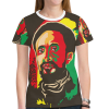 Jahbiz Rasta Selassie Mesh ladies Women's Print T-shirt