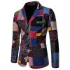 African inspired cotton print mens suit blazer - Image 3
