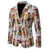 African inspired cotton print mens suit blazer - Image 4